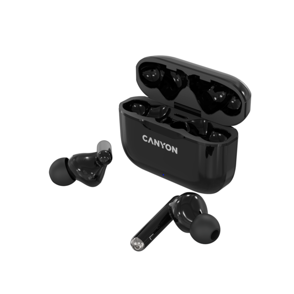CANYON TWS-3 Bluetooth sportovní sluchátka s mikrofonem, černá
