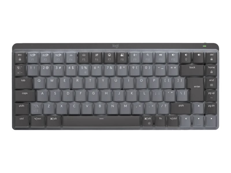 Logitech MX Mechanical Mini, US, Klikací spínače, černá/grafitová