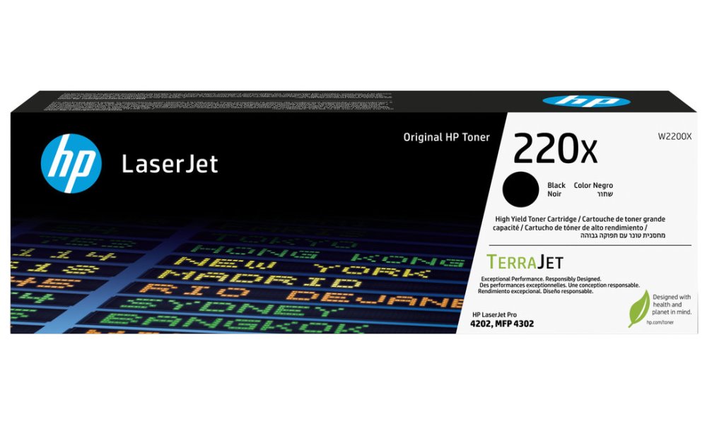 HP toner 220X (černý, 7500str.) pro LaserJet Pro 4202dn, 4202dw, MFP 4302dw, MFP 4302fdn, MFP 4302fdw