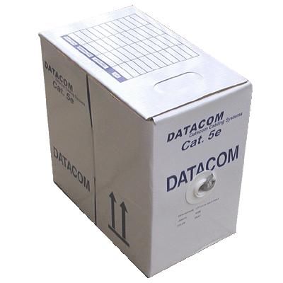 DATACOM UTP drát CAT5E PVC,Eca 305m box šedý