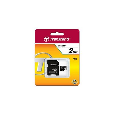 Transcend microSD Trans Flash 2GB + adaptér (TS2GUSD)