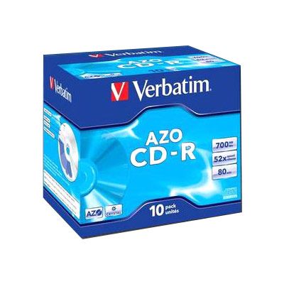 Verbatim CD-R 52x, 700MB, 10 ks (Jewel)