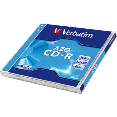 Verbatim CD-R 52x, 700MB, 10 ks (Jewel)