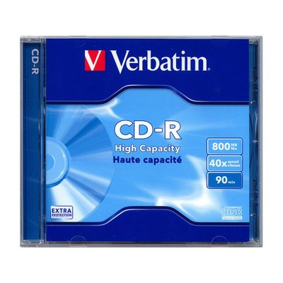 Verbatim CD-R High Capacity 40x, 800MB, 10 ks (Jewel)