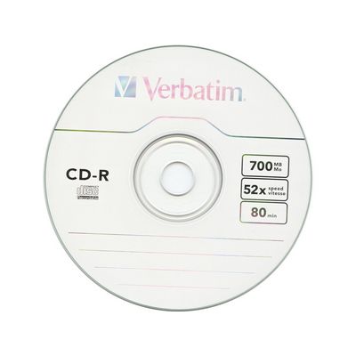 Verbatim CD-R 52x, 700MB, 25 ks (Spindl)