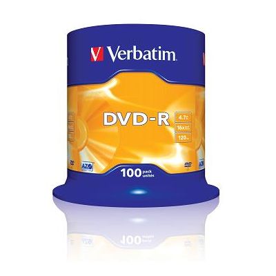 Verbatim DVD-R 16x, 4,7GB, 100 ks (Spindl)