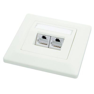 NE ZÁSUVKA 2x RJ45(TP) C5 POD OMÍTKU