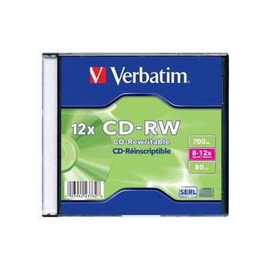 Verbatim CD-RW 12x, 700MB, 1 ks (Jewel)