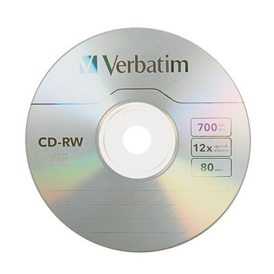 Verbatim CD-RW 12x, 700MB, 1 ks (Jewel)