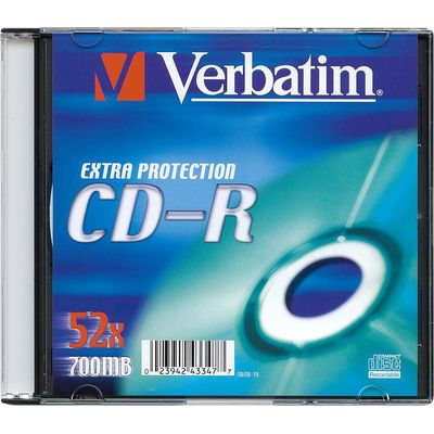 Verbatim CD-R 52x 700MB, 10 ks (Slim)