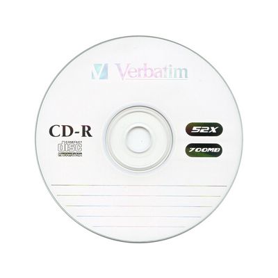 Verbatim CD-R 52x, 700MB, 10 ks (Spindl)