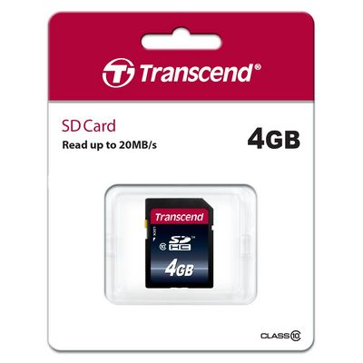 Transcend SDHC 4GB Class 10