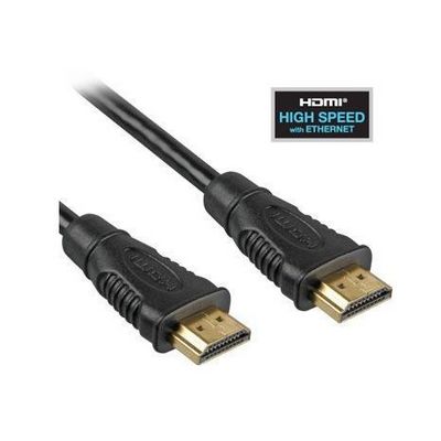 PremiumCord 4K HDMI 1.4 High Speed + Ethernet kabel, zlacené konektory, 1m