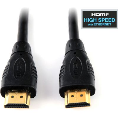 PremiumCord 4K HDMI 1.4 High Speed + Ethernet kabel, zlacené konektory, 1m