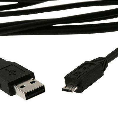 USB kabel A-B micro 1m (5-pinový) černý