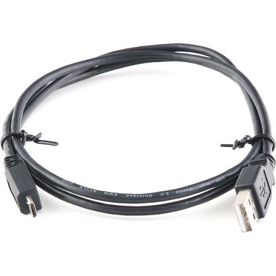 USB kabel A-B micro 1m (5-pinový) černý