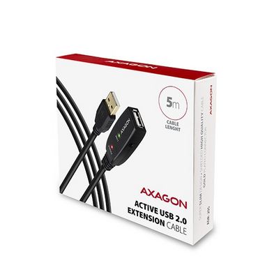 AXAGON ADR-205, USB 2.0 A-M -> A-F aktivní prodlužovací / repeater kabel, 5m