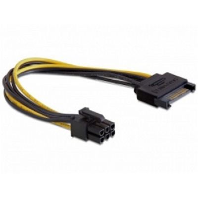 Delock napájecí kabel SATA 15 pin na 6 pin PCI Express