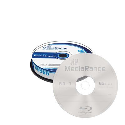 BD-R MediaRange Blu-ray 25GB 6x (10pack)