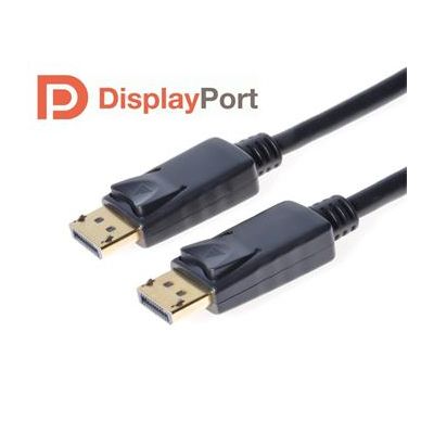 DisplayPort 1.2 přípojný kabel M/M, zlacené konektory, 2m