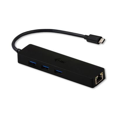 i-tec USB 3.1 USB-C SLIM HUB 3 Port With GLAN