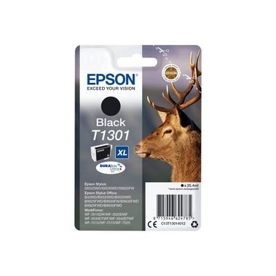 Epson T1301 Black 25,4ml pro Stylus SX525WD/SX620FW, Stylus Office BX525WD/BX625FWD - originální