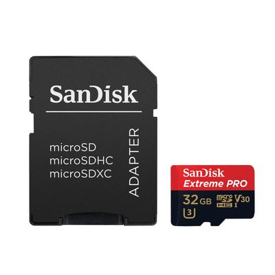 SanDisk Extreme Pro microSDHC 32GB 100MB/s A1 Class 10 UHS-I V30 + adaptér