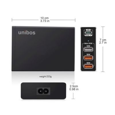 UNIBOS 4 Port 90W QC4+ Super Charger