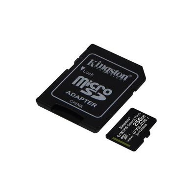 KINGSTON microSDXC 256GB Canvas Select Plus A1 C10 Card (čtení 100 MB/s, zápis 85MB/s) + SD adaptér