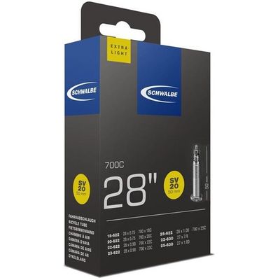 Schwalbe duše 28 SV20 50mm 18/25-622/630 galuskový ventilek light