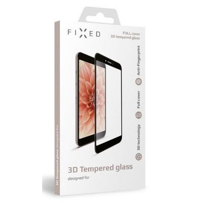 Fixed Ochranné tvrzené sklo 3D Full-Cover pro Apple iPhone 6/6S/7/8/SE (2020/2022), černé