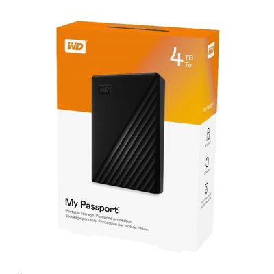 WD My Passport Portable 4TB černý