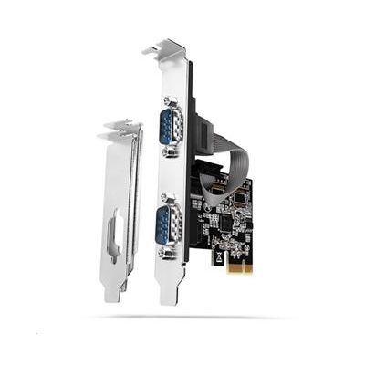 AXAGON PCEA-S2N, PCIe řadič - 2x sériový port