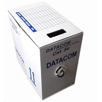 DATACOM UTP drát CAT5E PE,Fca 305m box černý OUTDOOR