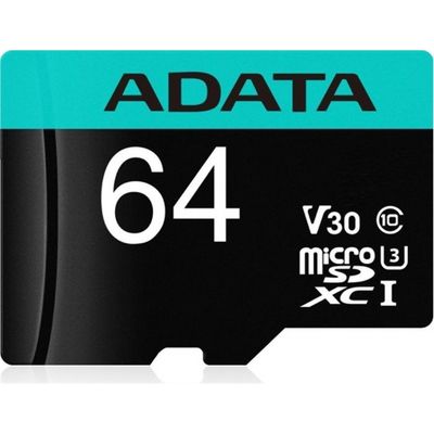 ADATA Premier Pro microSDXC 64GB Class 10 UHS-I U3 100/80MB/s + SD adaptér