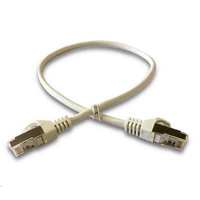 DATACOM Patch cord S/FTP CAT6A 1m šedý