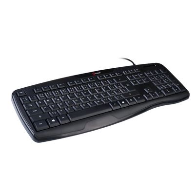 C-TECH KB-107 USB Ergo, černá