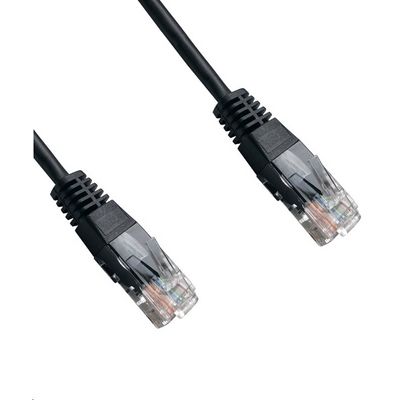 DATACOM Patch cord UTP CAT6 0,5m černý