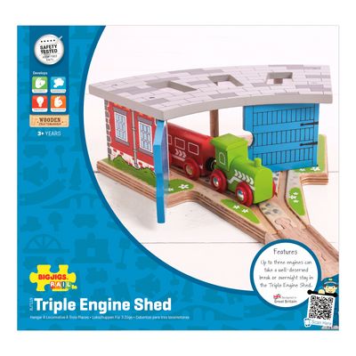 Bigjigs Rail Trojité depo s vraty