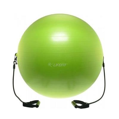 LifeFit LifeGymBall Expand 55 cm gymnastický míč s expanderem