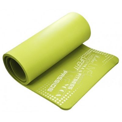 LifeFit Yoga Mat Exkluziv Plus, 180x58x1,5cm, světle zelená podložka