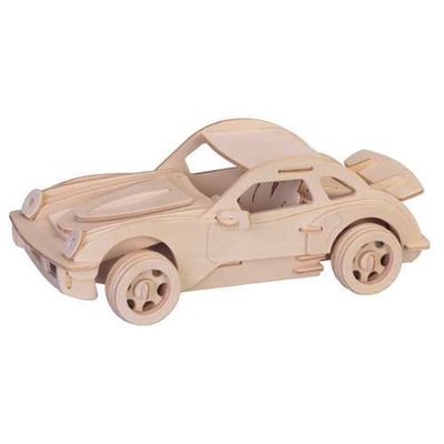 Woodcraft Dřevěné 3D puzzle Porsche malé