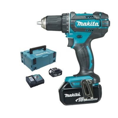 Makita DDF482RFJ Aku vrtací šroubovák Li-ion LXT 18V/3,0 Ah 2x aku, kufr