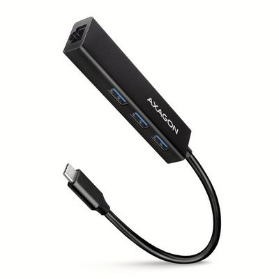 AXAGON HMC-GL3A, USB 3.2 Gen 1 hub + Gb LAN