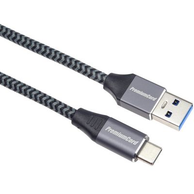 PremiumCord kabel USB-C - USB 3.0 A (USB 3.1 generation 1, 3A, 5Gbit/s) 0,5m