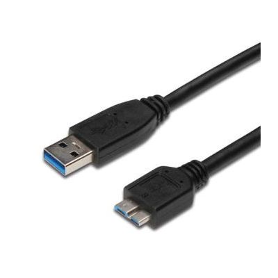 Kabel microUSB 3.0 5Gbps USB A - microUSB B MM 2m černý