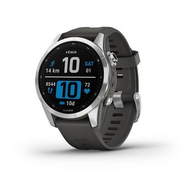 Garmin fenix7S Glass, Silver / Graphite Band