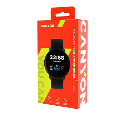 CANYON chytré hodinky Lollypop SW-63 BLACK