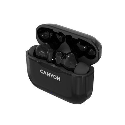 CANYON TWS-3 Bluetooth sportovní sluchátka s mikrofonem, černá