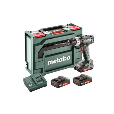 Metabo BS 18 L Set Aku vrtací šroubovák, 18V 3x2Ah Li-Power, Nabíječka SC30, metaBOX 145